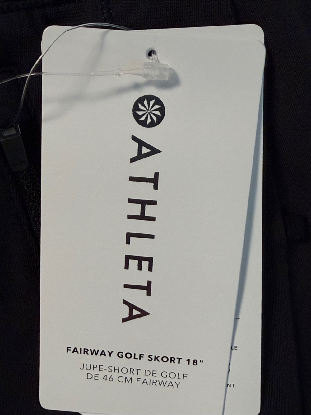 Athleta Fairway Golf Skort 18” Black Size XS NWT - Picture 3 of 11